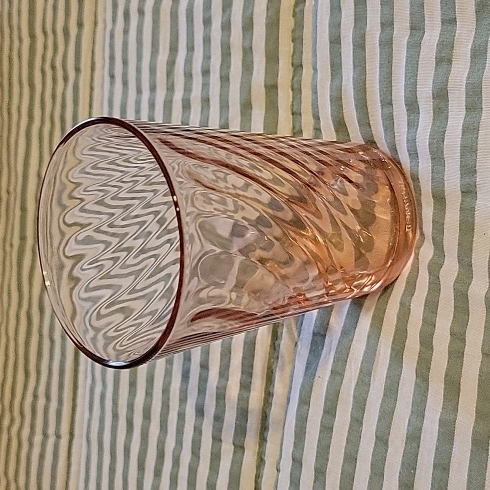 Vintage Blush Pink Tumbler